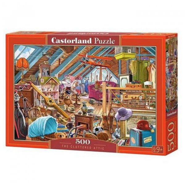 Castorland Puzzle Neporiadok v podkroví , 500 dielikov