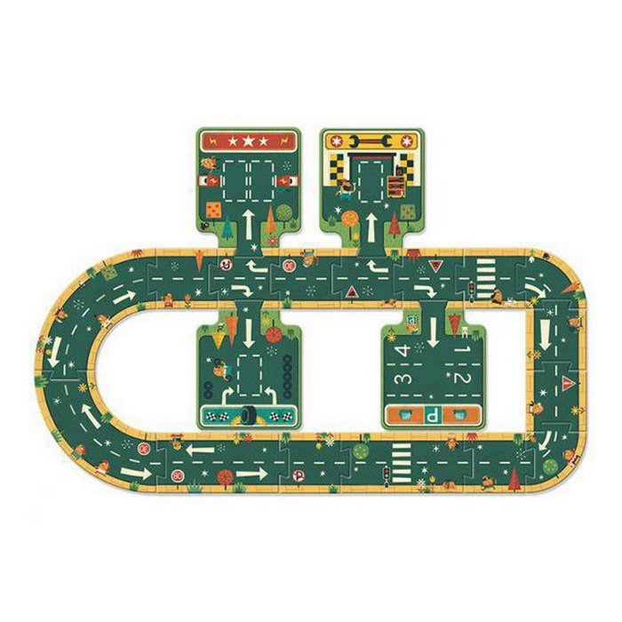 Djeco Didaktické puzzle Cesty, 21 dielikov