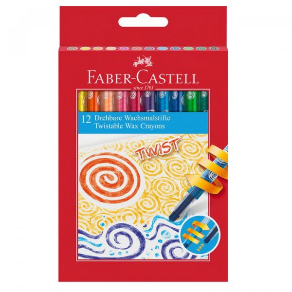 Faber Castell Voskovky vysúvacie Twist set, 12 ks