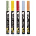 Folia Tekuté kriedy pastelové hrúbka 1-2 mm, 5 ks