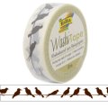 Folia Washi Tape - dekoračná lepiaca páska - Vtáky
