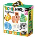 Headu Montessori Dotykové puzzle - Zvieratá