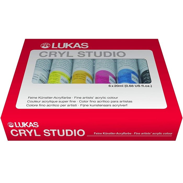 Lukas Farby akrylové Cryl Studio sada, 6x20 ml