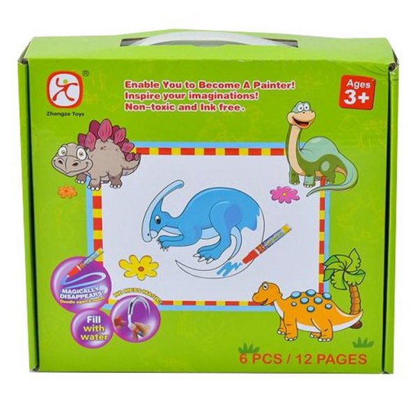 Mac Toys Vyfarbovacie puzzle Dinosaury, 6 obrázkov