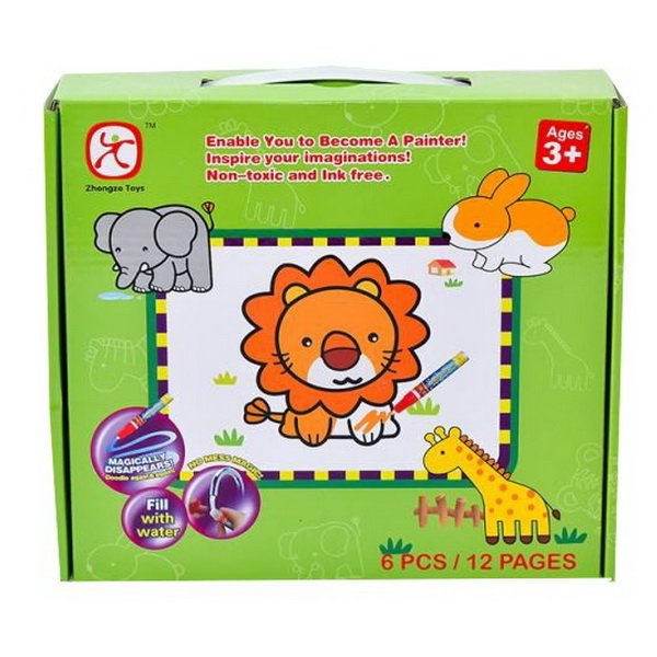 Mac Toys Vyfarbovacie puzzle Zvieratká, 6 obrázkov