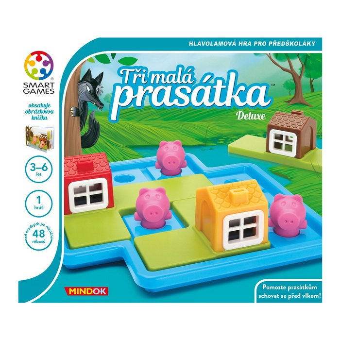 Smart Games Tri malé prasiatka, 48 rébusov