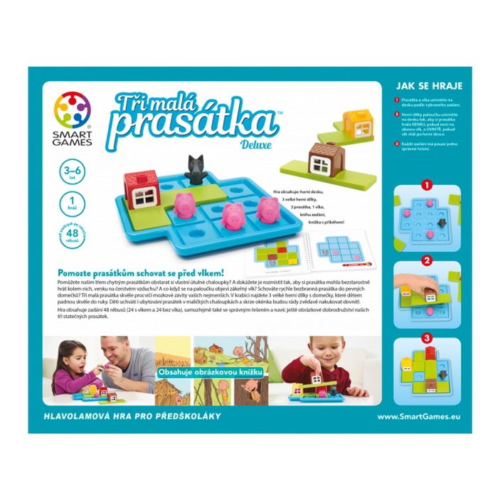 Smart Games Tri malé prasiatka, 48 rébusov
