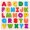 Woody Drevené vkladacie puzzle Abeceda, 26 dielikov
