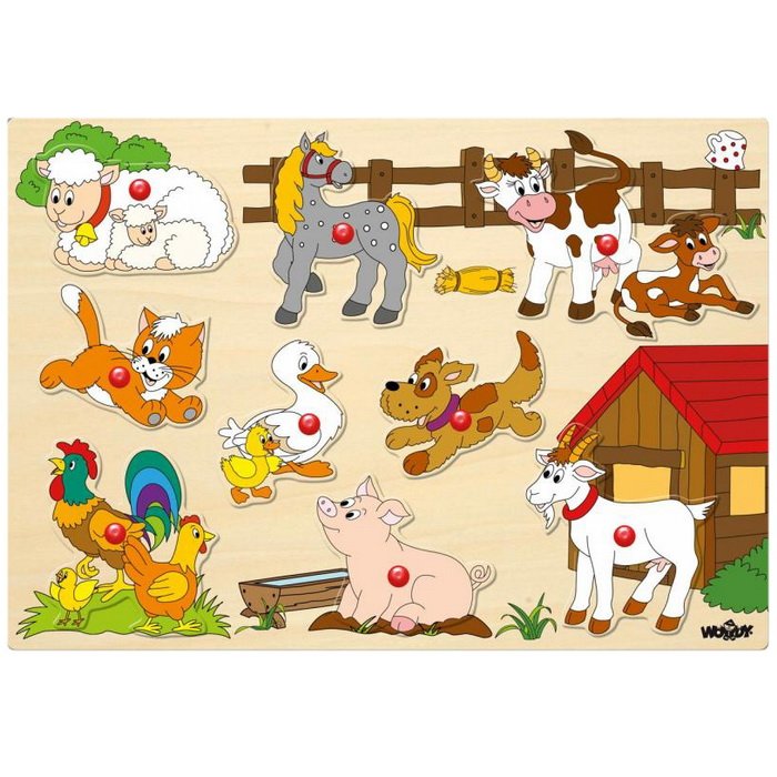 Woody Puzzle na doske Farma