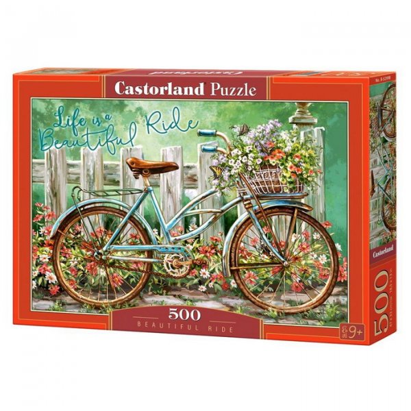 Castorland Puzzle Bicykel pri plote, 500 dielikov