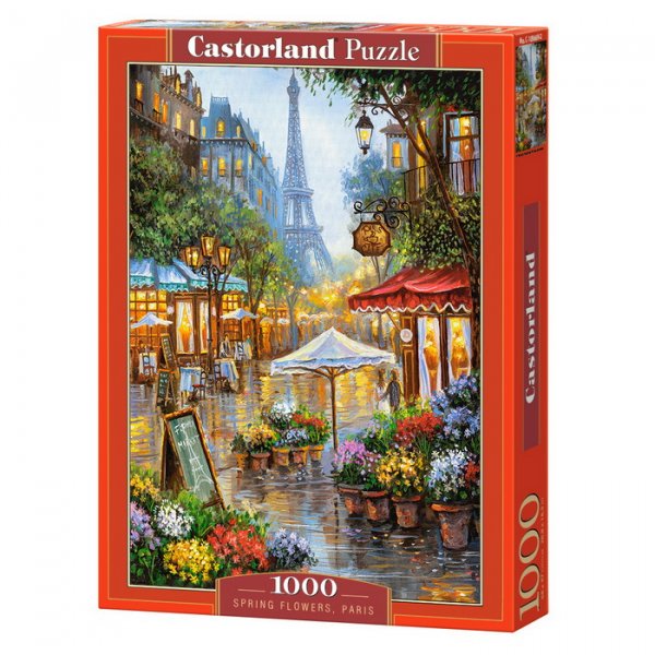 Castorland Puzzle Jarné kvety v Paríži, 1000 dielikov