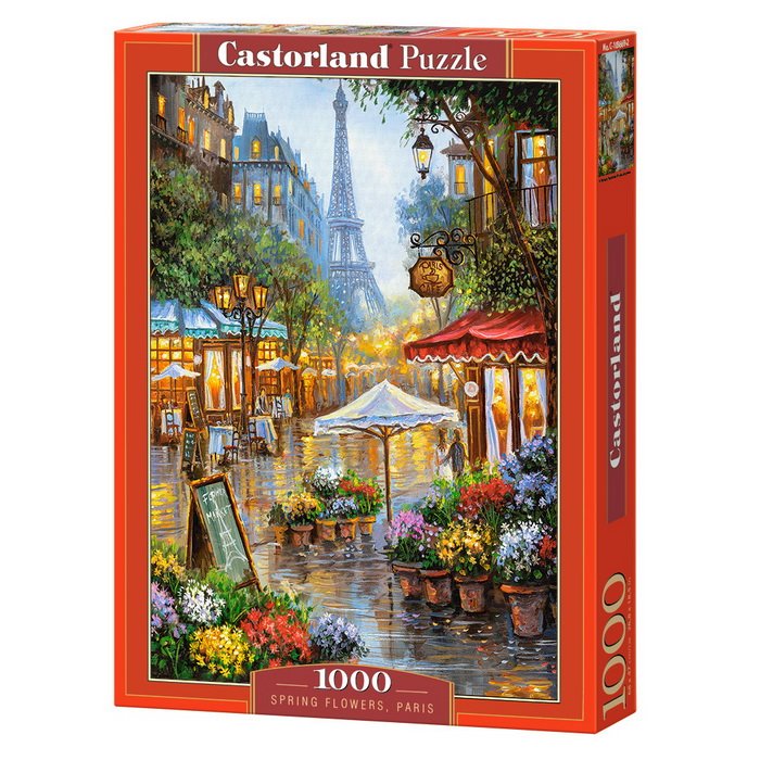 Castorland Puzzle Jarné kvety v Paríži, 1000 dielikov