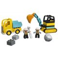Duplo 10931 Nákladiak a pásový bager, 20 ks