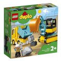 Duplo 10931 Nákladiak a pásový bager, 20 ks
