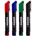 Kores Permanentné popisovače K-Marker  3-5 mm, 4 farby