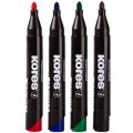 Kores Permanentné popisovače K-Marker  3-5 mm, 4 farby