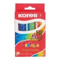 Kores Voskovky trojhranné JUMBO, 12 ks