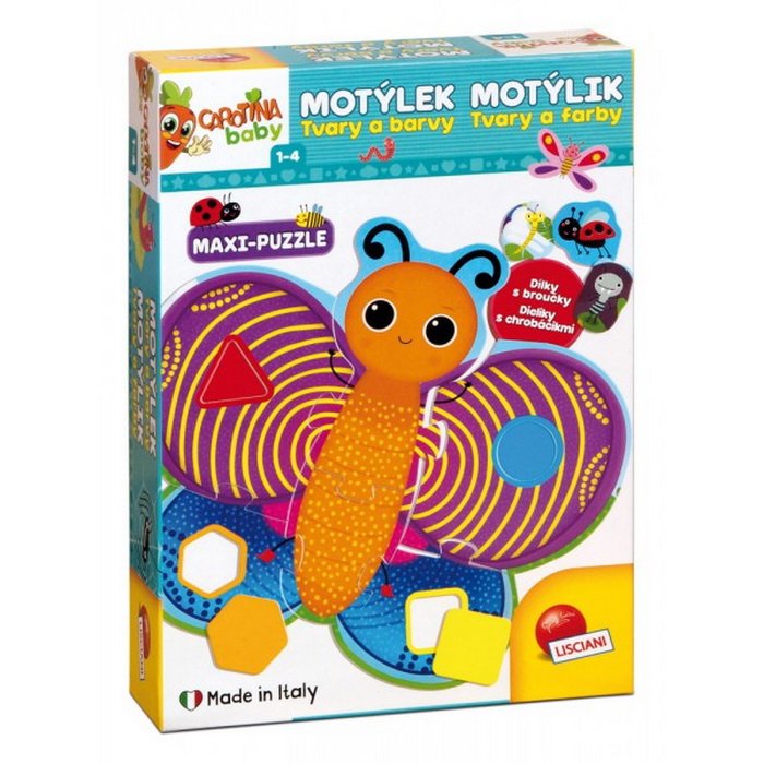 Lisciani Carotina Motýlik - Tvary a farby