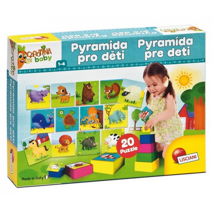 Lisciani Carotina Pyramída pre deti a puzzle