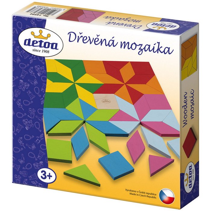 Detoa Drevená mozaika, 49 ks