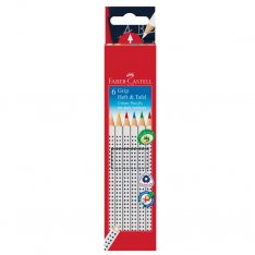Faber Castell Pastelky Grip na tmavé povrchy, 6 ks