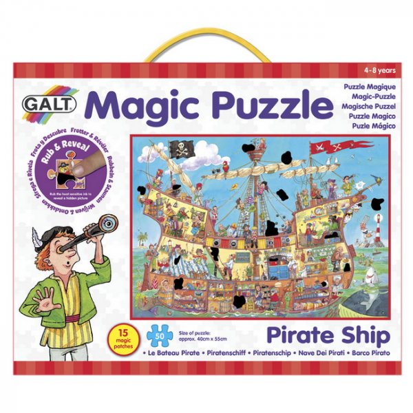 GALT Magické puzzle Pirátska loď, 50 dielikov