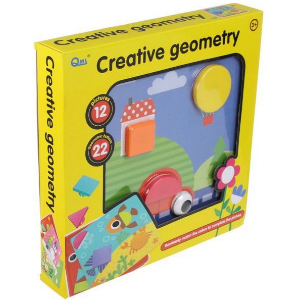 Školská vkladačka Geometrické tvary, 12 kariet