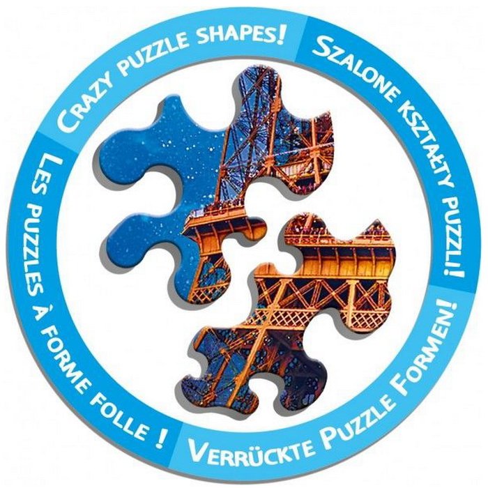 Trefl Puzzle Tvárou v tvár Tigrovi crazy shapes, 600 dielikov