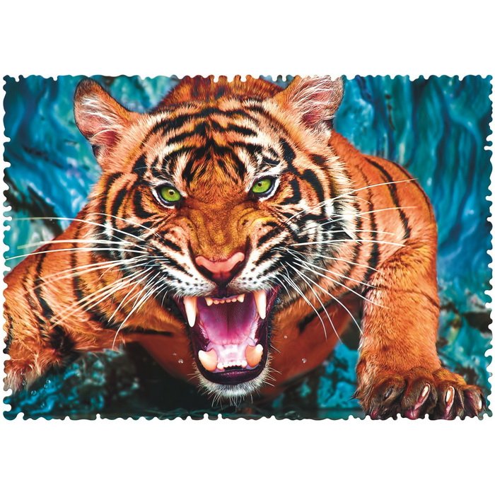 Trefl Puzzle Tvárou v tvár Tigrovi crazy shapes, 600 dielikov