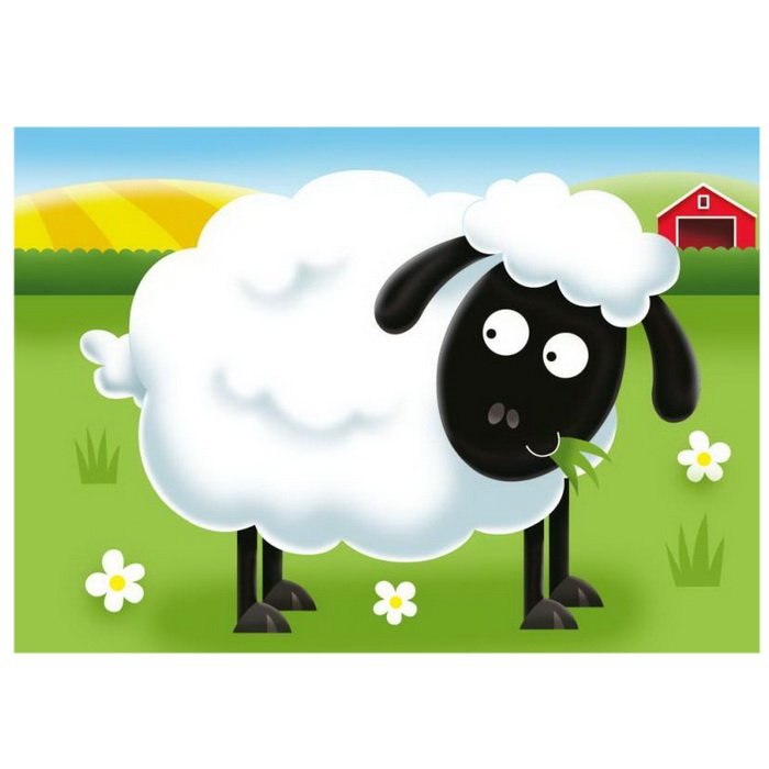 Ravensburger Moje prvé puzzle Na farme, 4v1