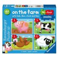 Ravensburger Moje prvé puzzle Na farme, 4v1