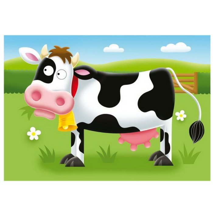 Ravensburger Moje prvé puzzle Na farme, 4v1