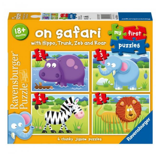 Ravensburger Moje prvé puzzle Safari, 4v1
