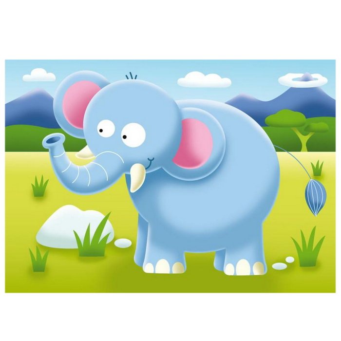 Ravensburger Moje prvé puzzle Safari, 4v1