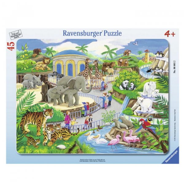 Ravensburger Puzzle Návšteva v ZOO, 45 dielikov