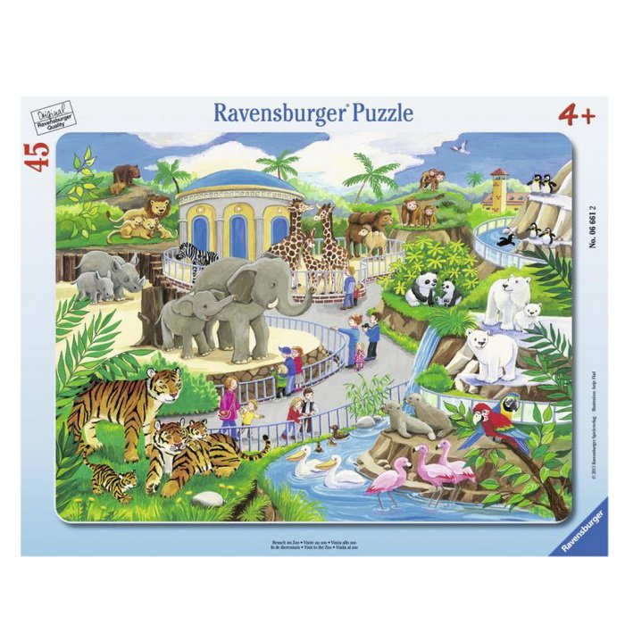 Ravensburger Puzzle Návšteva v ZOO, 45 dielikov