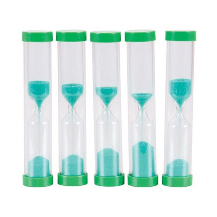 Výukové presýpacie hodiny zelené - 1 minúta