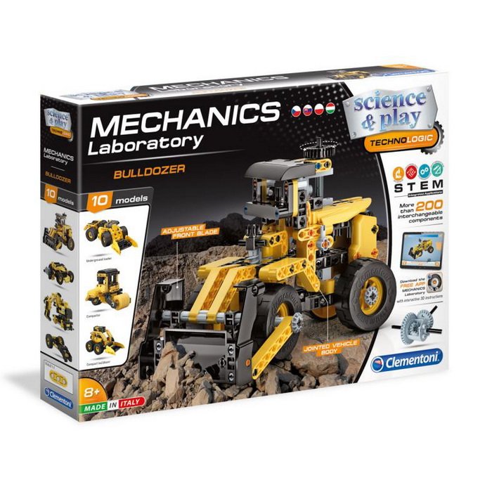 Clementoni Mechanické laboratórium Buldozér, 10 modelov