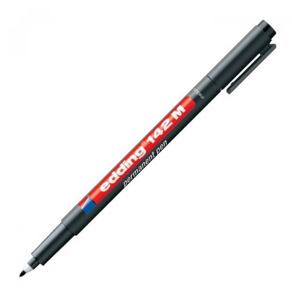 Edding 142 M permanentný popisovač 1 mm, čierny