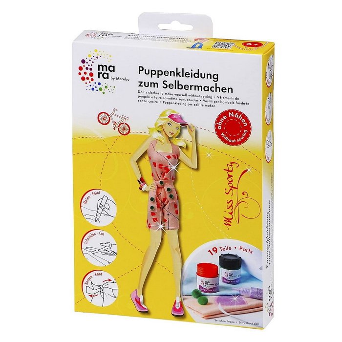Marabu Miss Sporty - Vytvor oblečenie pre bábiky