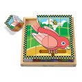 Melissa & Doug - Drevené obrázkové kocky - Miláčikovia, 4x4