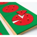 Montessori Drevené kruhy so zlomkami