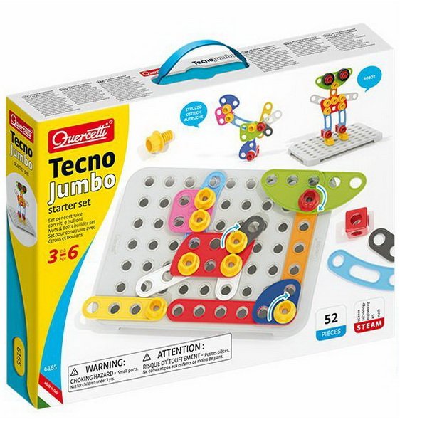 Quercetti Tecno Jumbo Starter set, 52 dielikov