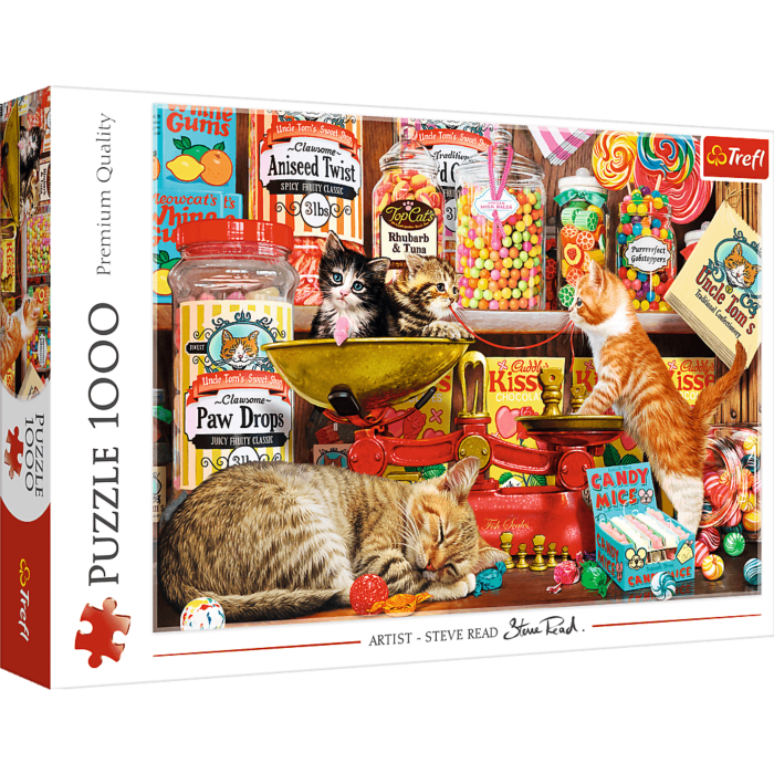 Trefl Puzzle Mačacie sladkosti, 1000 dielikov