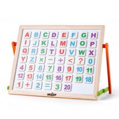 Woody Magnetická tabuľa s písmenami a číslami, 32x26 cm