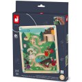 Janod Magnetický labyrint Život v lese 25x21 cm