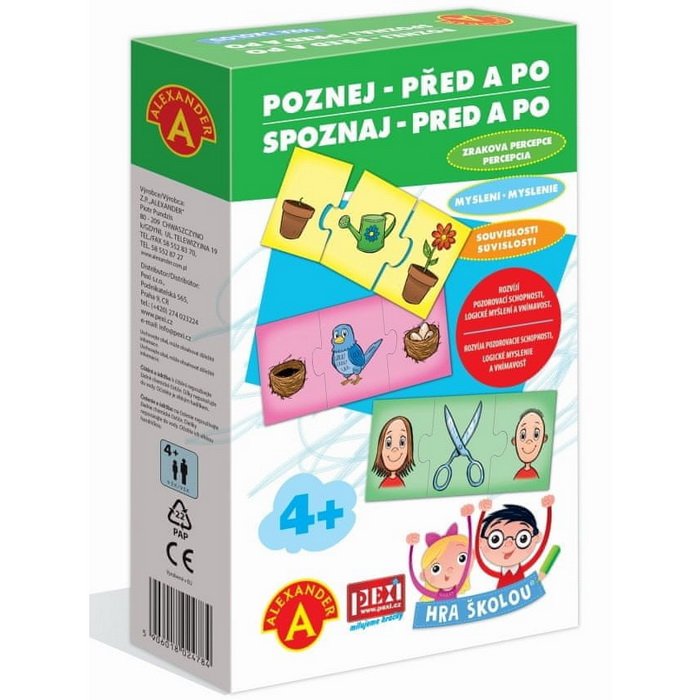Hra školou - Spoznaj pred a po