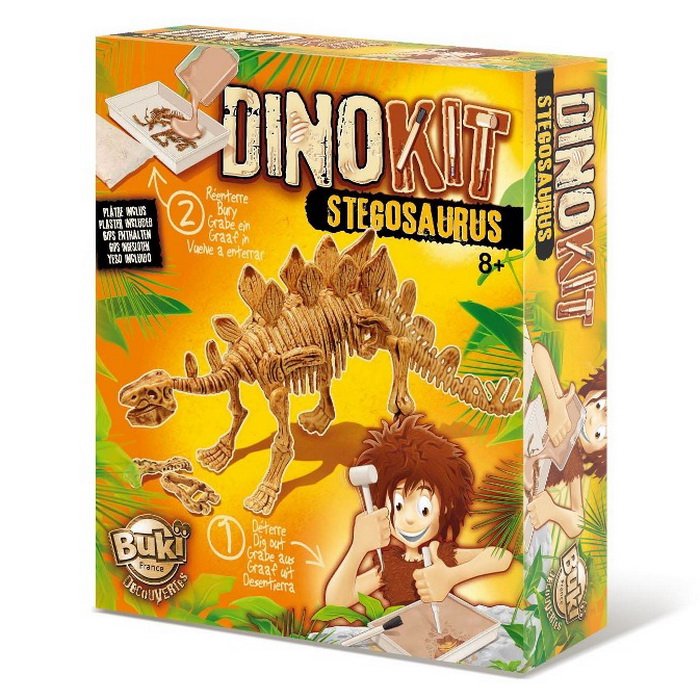 Buki Vykopávka a kostra - Stegosaurus