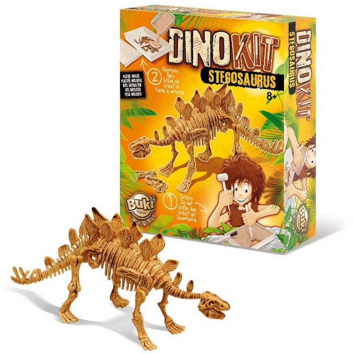 Buki Vykopávka a kostra - Stegosaurus