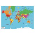Dino Puzzle Mapa sveta, 82 dielikov